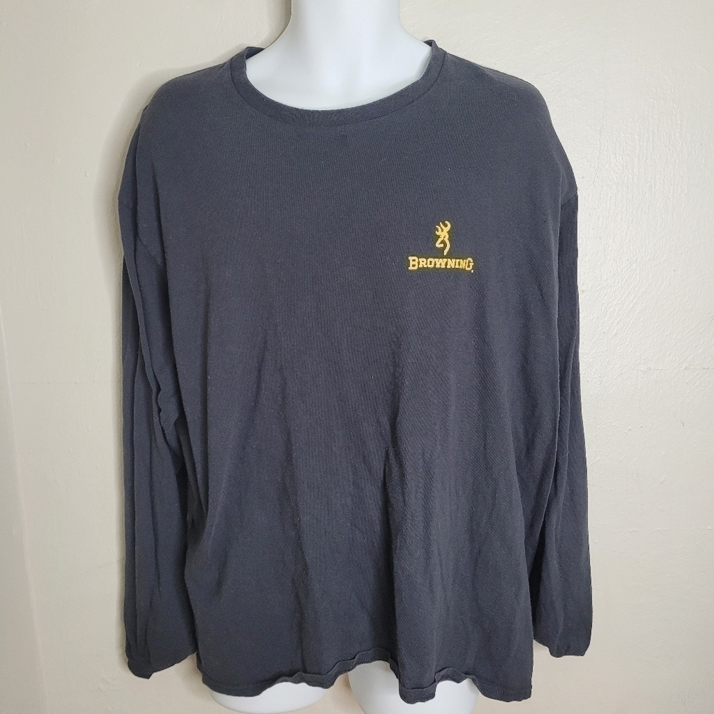 Browning Long Sleeve T Shirt Men's XL Black